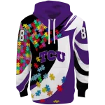 custom tcu horned frogs puzzle pieces purple hoodie best selling
