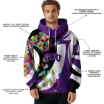 custom tcu horned frogs puzzle pieces purple hoodie best selling