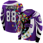 custom tcu horned frogs puzzle pieces purple hoodie best selling