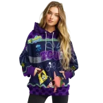 custom tcu horned frogs spongebob patrick star purple navy hoodie best selling