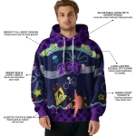 custom tcu horned frogs spongebob patrick star purple navy hoodie best selling