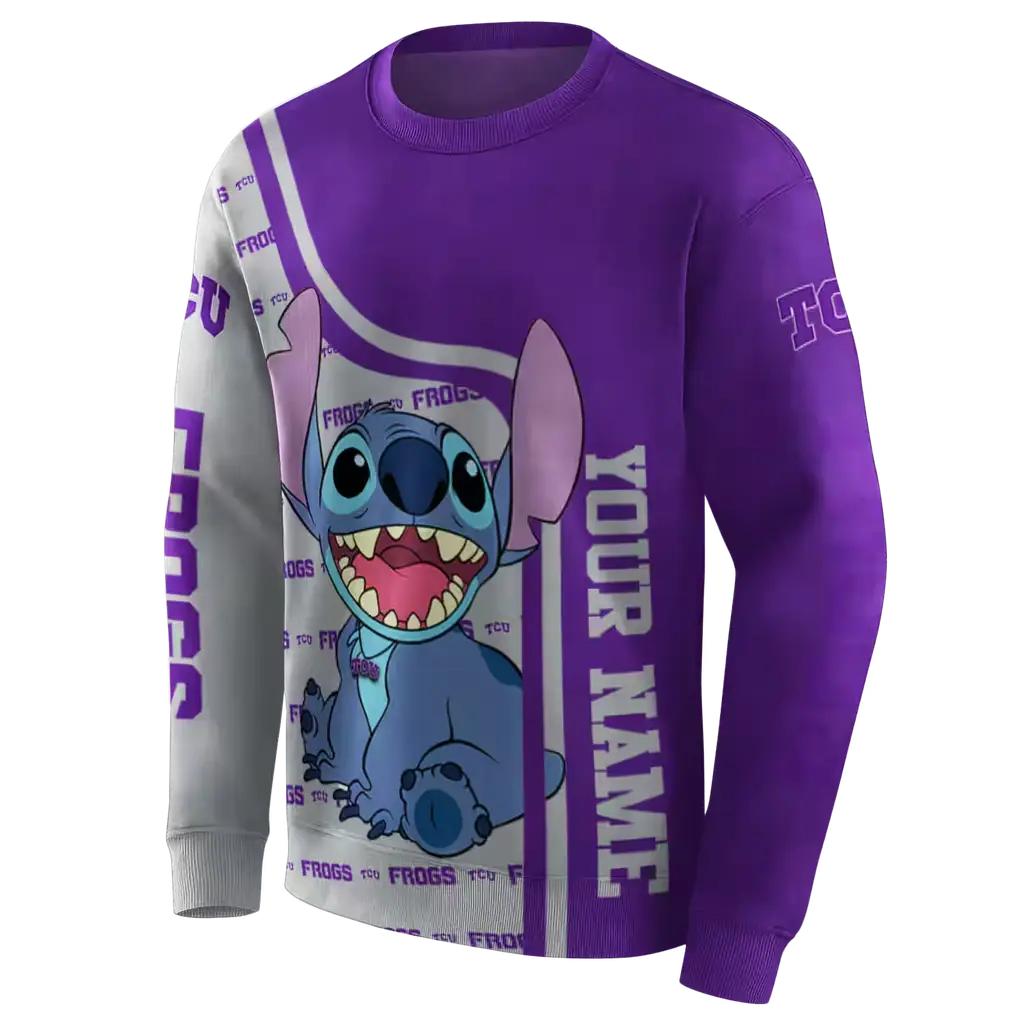 custom tcu horned frogs stitch purple hoodie new arrival custom tcu horned frogs stitch purple hoodie new arrival