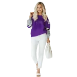 custom tcu horned frogs striped sleeves purple hoodie best selling