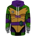 custom tcu horned frogs superhero armor purple green hoodie best selling