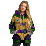 custom tcu horned frogs superhero armor purple green hoodie best selling