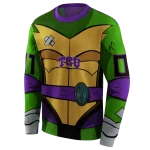 custom tcu horned frogs superhero armor purple green hoodie best selling