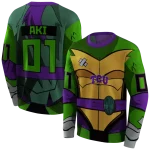 custom tcu horned frogs superhero armor purple green hoodie best selling