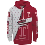 custom temple owls abstract shape red hoodie best selling