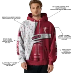 custom temple owls abstract shape red hoodie best selling