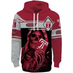 custom temple owls grim reaper red black hoodie best selling