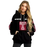 custom temple owls punisher skull black hoodie best selling