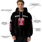 custom temple owls punisher skull black hoodie best selling