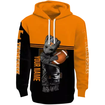 custom tennessee volunteers baby groot orange black hoodie best selling