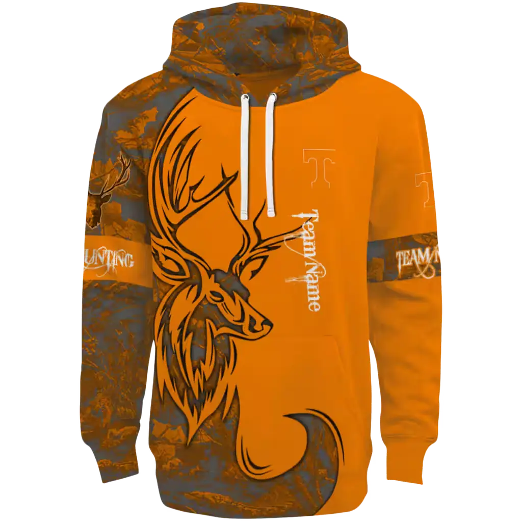 custom tennessee volunteers deer silhouette orange hoodie best selling custom tennessee volunteers deer silhouette orange hoodie best selling