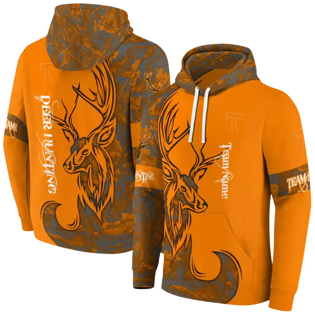 custom tennessee volunteers deer silhouette orange hoodie fashion forward custom tennessee volunteers deer silhouette orange hoodie fashion forward