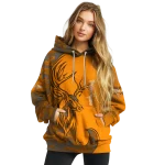 custom tennessee volunteers deer silhouette orange hoodie best selling