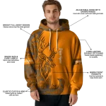custom tennessee volunteers deer silhouette orange hoodie best selling