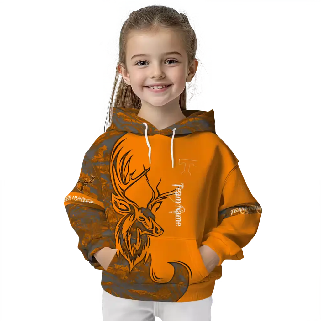 custom tennessee volunteers deer silhouette orange hoodie top rated custom tennessee volunteers deer silhouette orange hoodie top rated