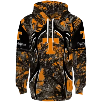 custom tennessee volunteers hunting theme orange black hoodie best selling