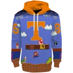 custom tennessee volunteers mario blue black hoodie best selling