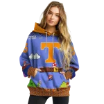 custom tennessee volunteers mario blue black hoodie best selling