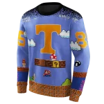 custom tennessee volunteers mario blue black hoodie best selling