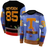 custom tennessee volunteers mario blue black hoodie best selling