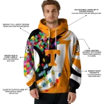 custom tennessee volunteers puzzle pieces orange hoodie best selling