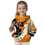 custom tennessee volunteers puzzle pieces orange hoodie best selling