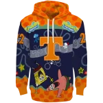 custom tennessee volunteers spongebob patrick star orange navy hoodie best selling
