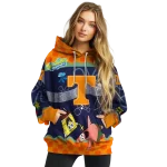 custom tennessee volunteers spongebob patrick star orange navy hoodie best selling