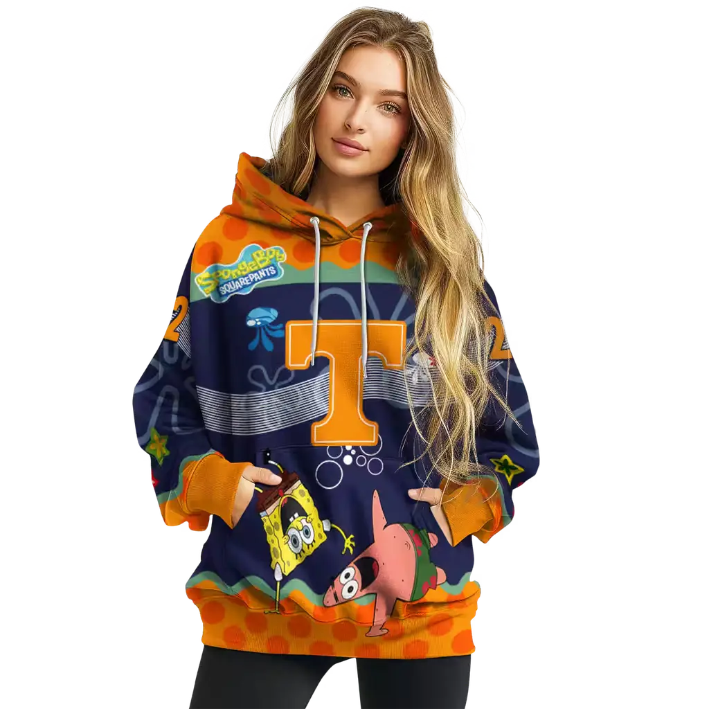 custom tennessee volunteers spongebob patrick star orange navy hoodie high quality custom tennessee volunteers spongebob patrick star orange navy hoodie high quality