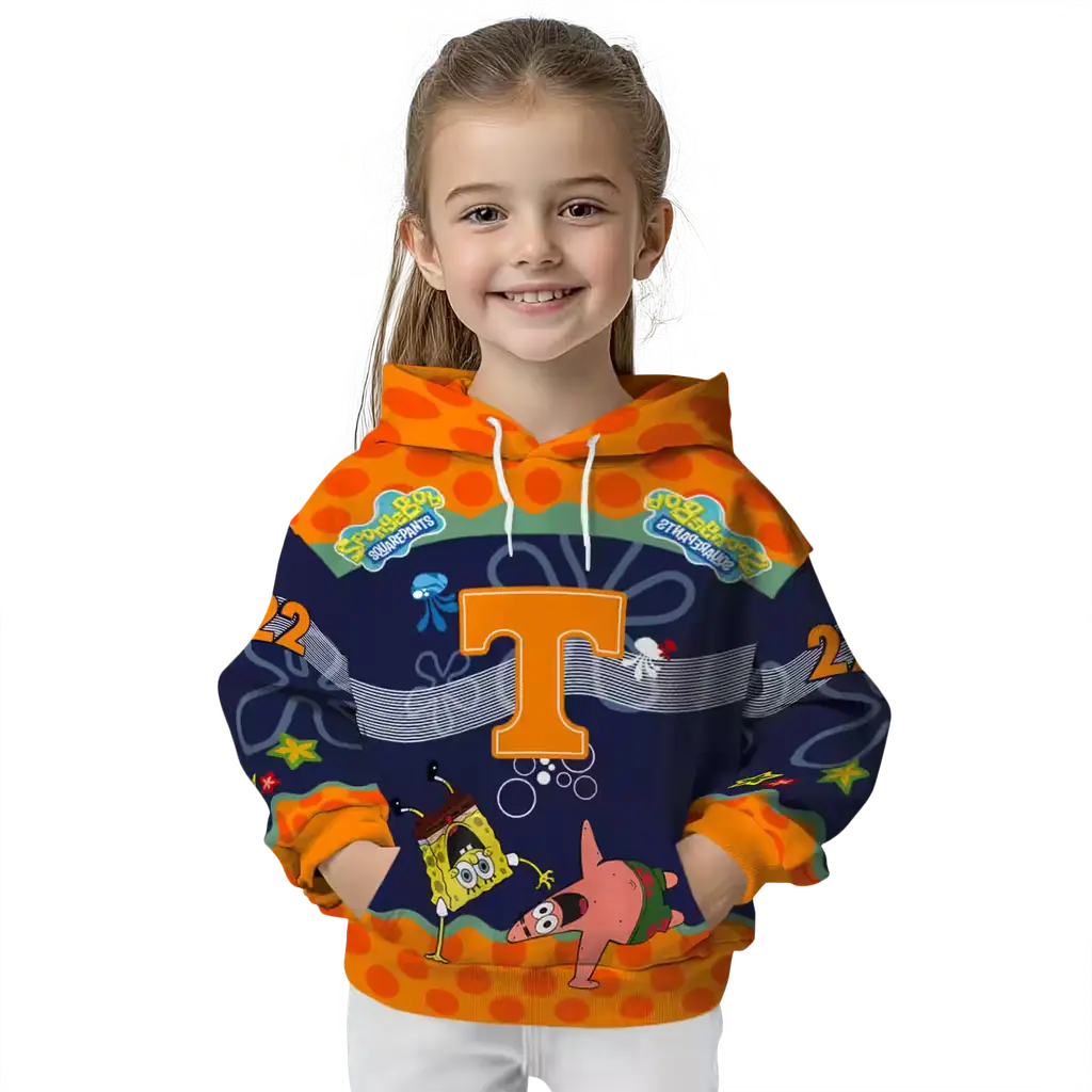 custom tennessee volunteers spongebob patrick star orange navy hoodie top rated custom tennessee volunteers spongebob patrick star orange navy hoodie top rated