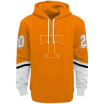 custom tennessee volunteers striped sleeves orange hoodie best selling