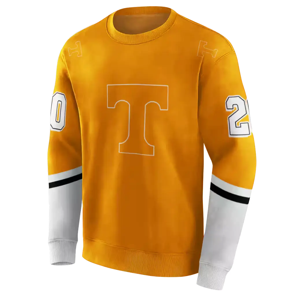 custom tennessee volunteers striped sleeves orange hoodie new arrival custom tennessee volunteers striped sleeves orange hoodie new arrival