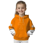 custom tennessee volunteers striped sleeves orange hoodie best selling