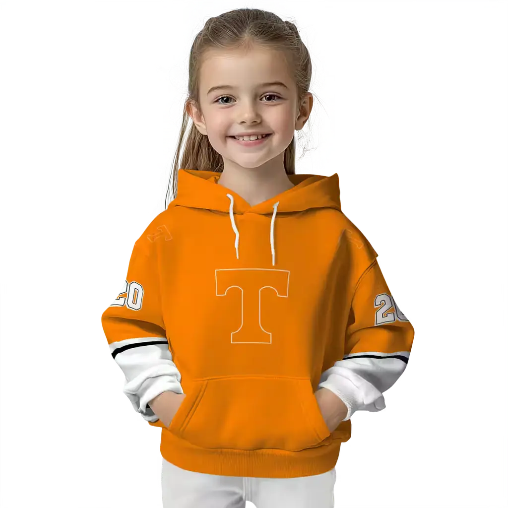 custom tennessee volunteers striped sleeves orange hoodie top rated custom tennessee volunteers striped sleeves orange hoodie top rated