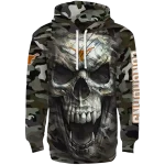 custom texas longhorns camo skull hoodie best selling