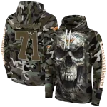custom texas longhorns camo skull hoodie best selling