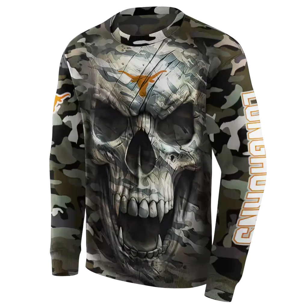 custom texas longhorns camo skull hoodie new arrival custom texas longhorns camo skull hoodie new arrival