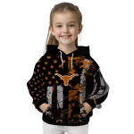 custom texas longhorns distressed flag orange black hoodie best selling