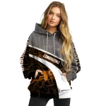 custom texas longhorns hexagonal mesh orange black gray hoodie best selling