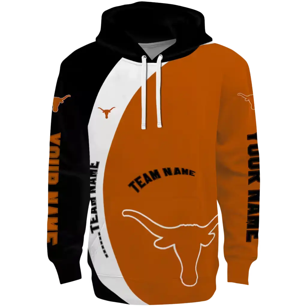 custom texas longhorns minimalist design orange black hoodie best selling custom texas longhorns minimalist design orange black hoodie best selling