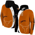custom texas longhorns minimalist design orange black hoodie best selling