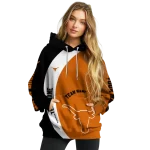 custom texas longhorns minimalist design orange black hoodie best selling
