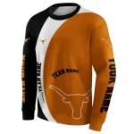custom texas longhorns minimalist design orange black hoodie best selling