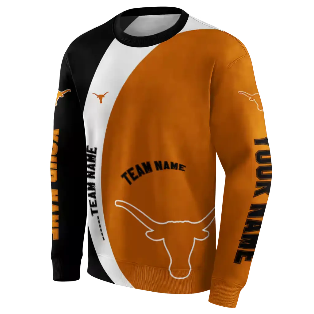 custom texas longhorns minimalist design orange black hoodie new arrival custom texas longhorns minimalist design orange black hoodie new arrival