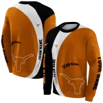 custom texas longhorns minimalist design orange black hoodie best selling