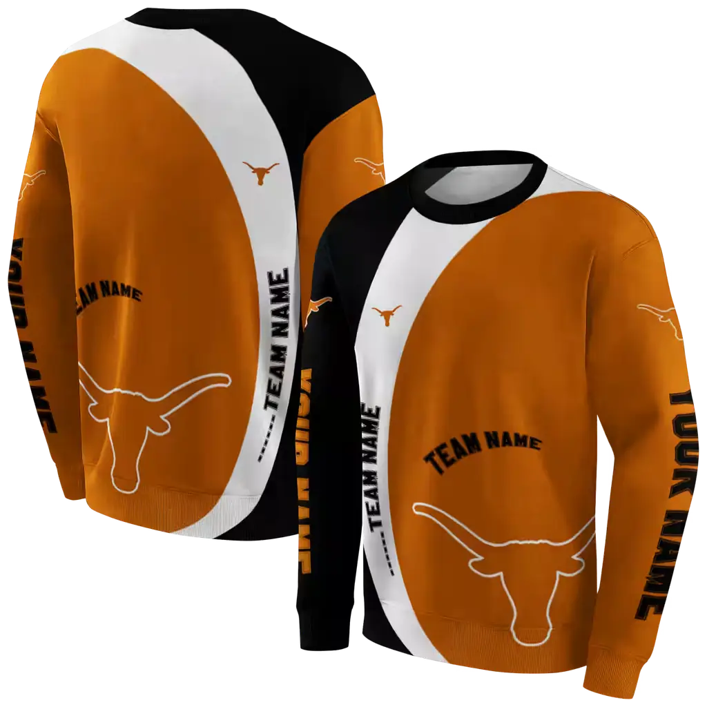 custom texas longhorns minimalist design orange black hoodie premium grade custom texas longhorns minimalist design orange black hoodie premium grade