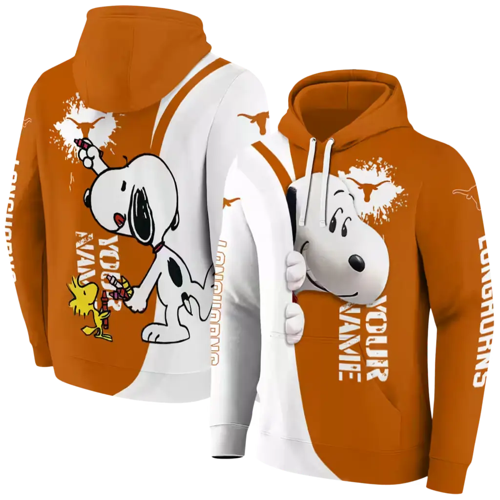 custom texas longhorns peeking snoopy orange hoodie fashion forward custom texas longhorns peeking snoopy orange hoodie fashion forward